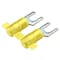 Panduit Fork Terminal, #10 Stud Size, 10 AWG, 600 V, Nylon Insulated, Yellow, Crimp Termination Only PN10-10F-2K - alternate 2